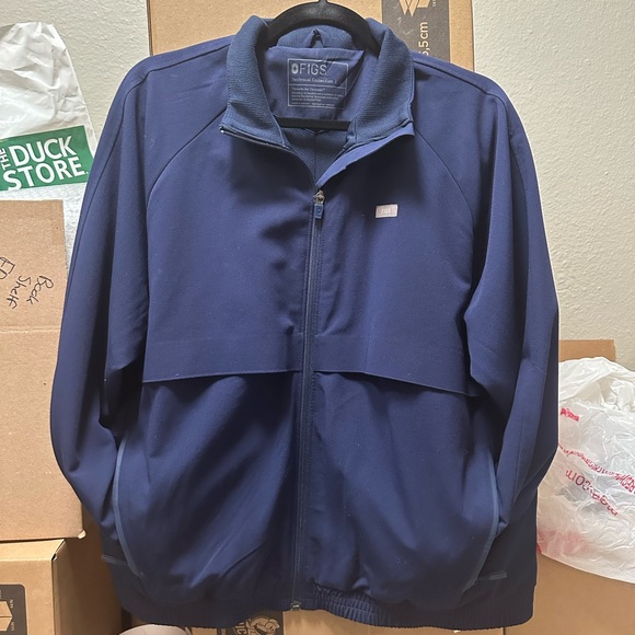 Figs Jackets & Coats Navy Figs Scrub Jacket Poshmark